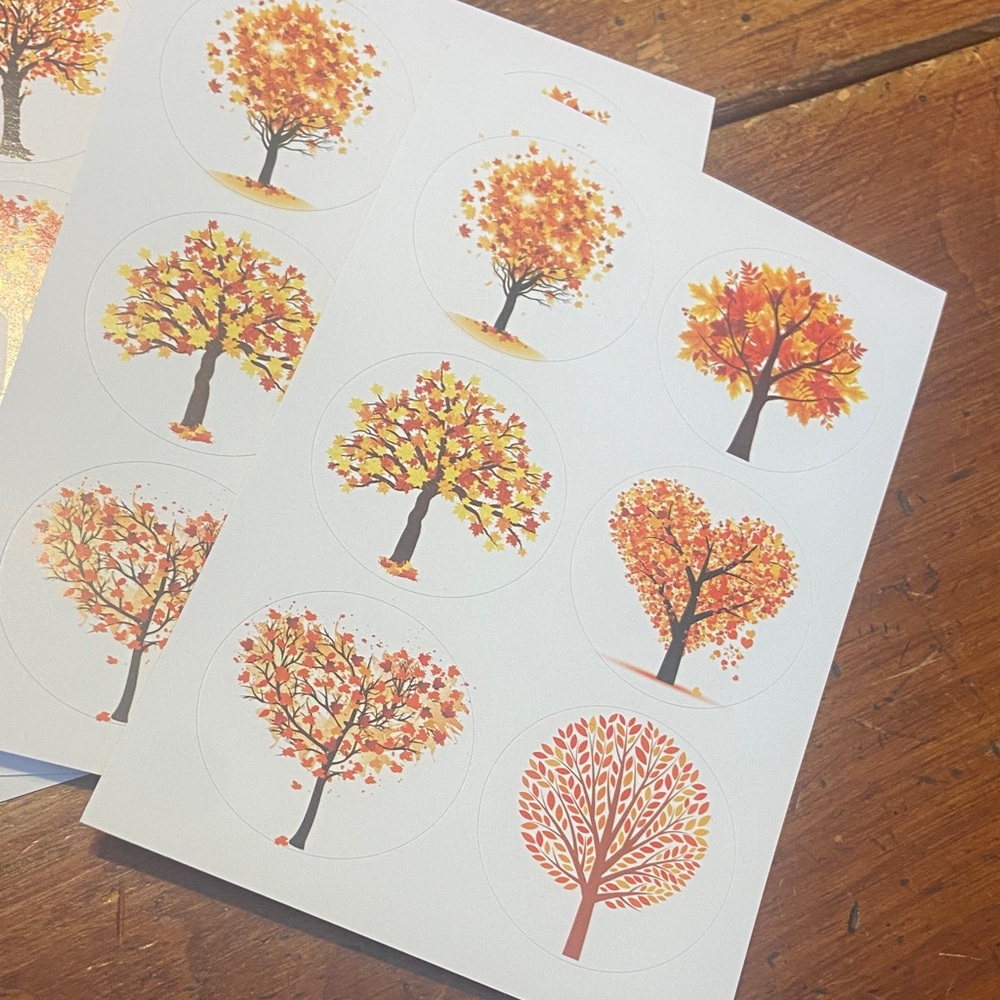 Autumn Tree Greeting Cards Set - Picture 6 of 6